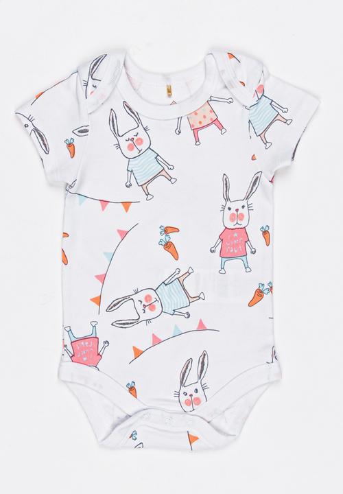 Soobe - Short Sleeve Bodysuit White
