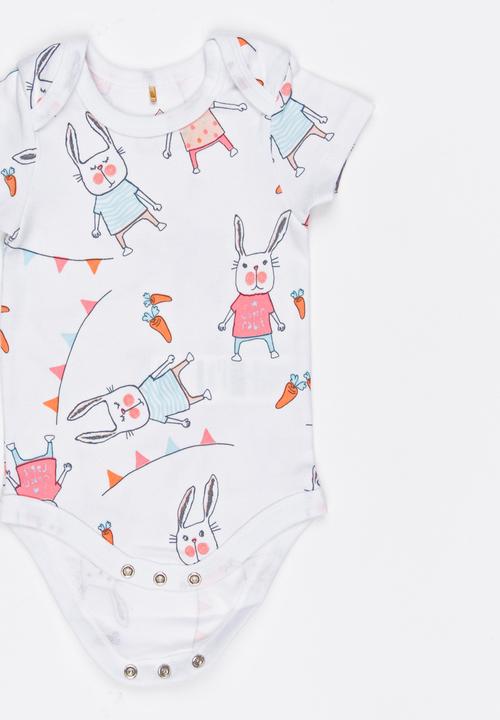 Soobe - Short Sleeve Bodysuit White