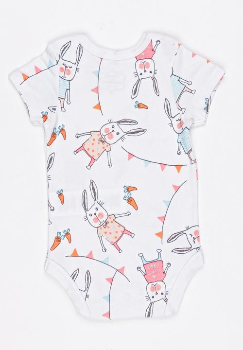Soobe - Short Sleeve Bodysuit White