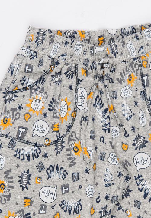 Rebel Republic - Knit Pull On Shorts Multi-colour