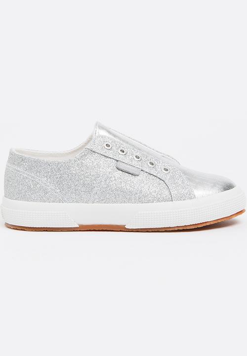 SUPERGA - Glitter Slip on Silver