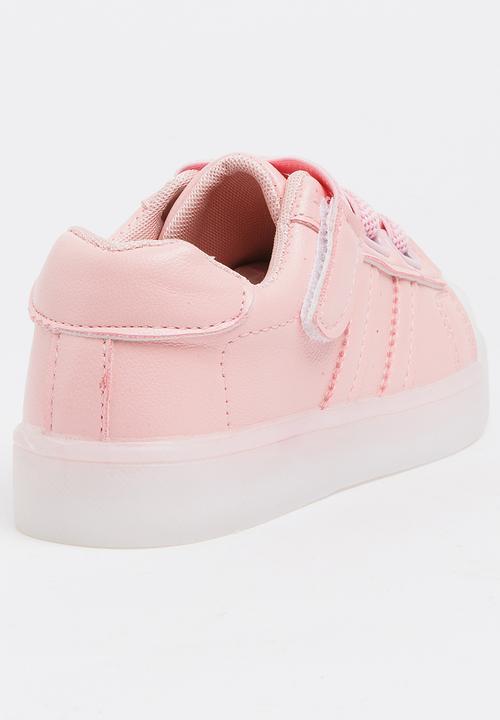 Pop Candy - Girls Light up Sneakers Pale Pink