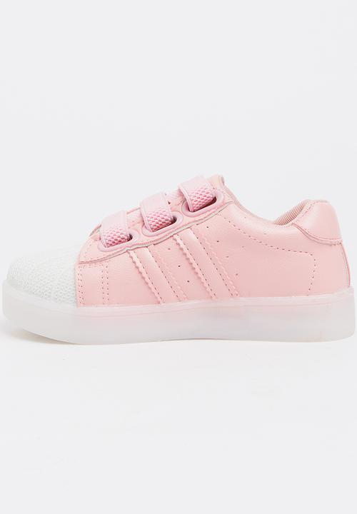 Pop Candy - Girls Light up Sneakers Pale Pink