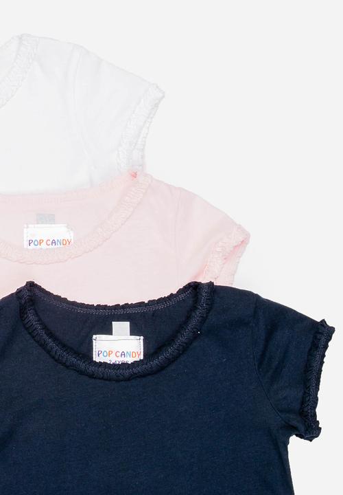Pop Candy - Tee set pack of 3 - multi