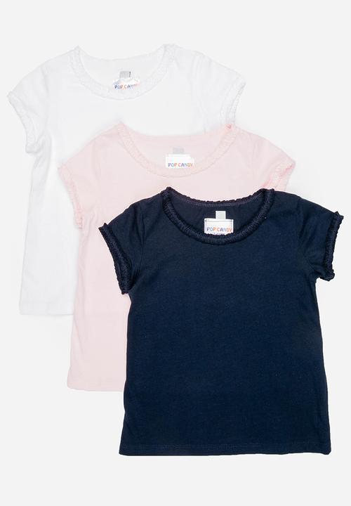 Pop Candy - Tee set pack of 3 - multi