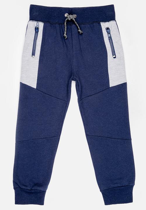 See-Saw - Zip Detail Fleece Jogger Navy