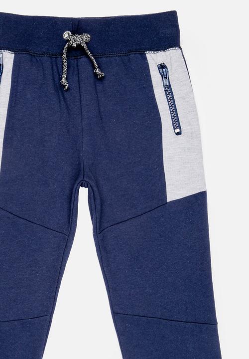 See-Saw - Zip Detail Fleece Jogger Navy