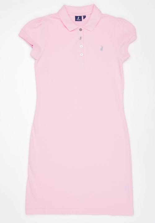 POLO - Dakota Golfer Dress Mid Pink