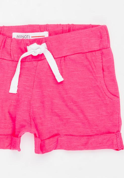 MINOTI - Basic Slub Jersey Short Dark Pink
