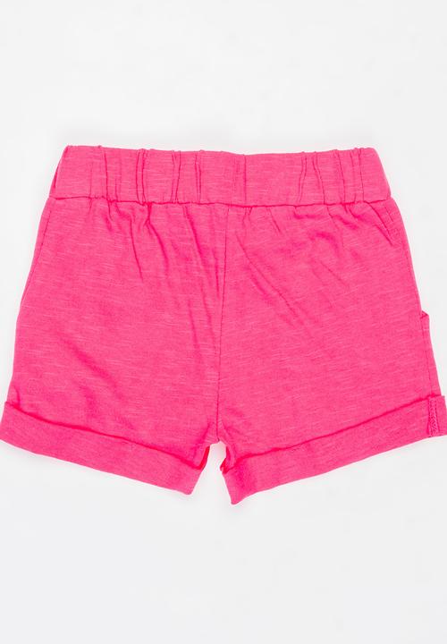 MINOTI - Basic Slub Jersey Short Dark Pink