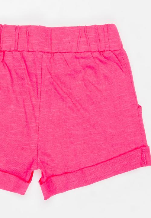 MINOTI - Basic Slub Jersey Short Dark Pink