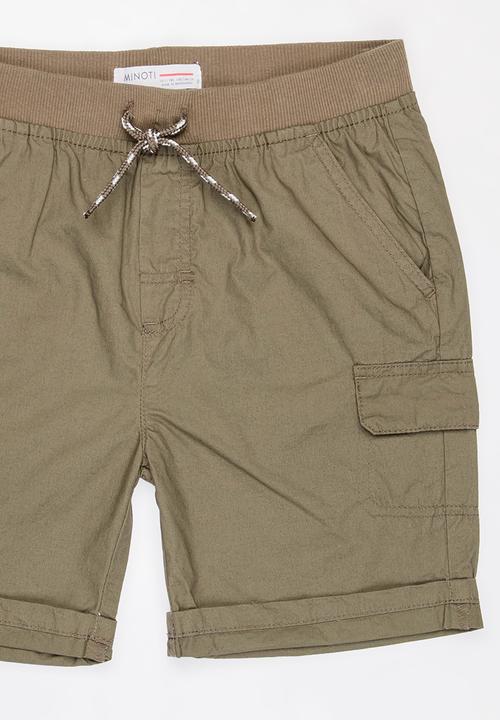 MINOTI - Basic Poplin Short Khaki Green