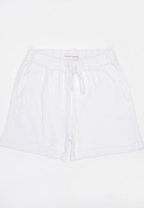 MINOTI - Basic Slub Jersey Short White