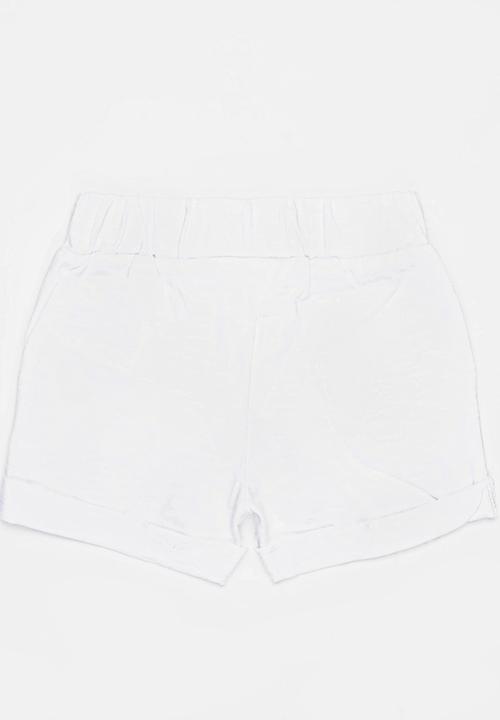 MINOTI - Slub jersey short - white