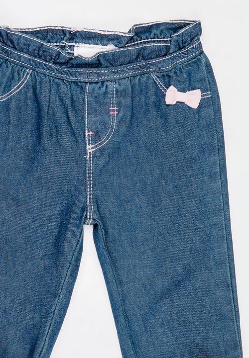 Pop Candy - Elasticated Jeans Blue