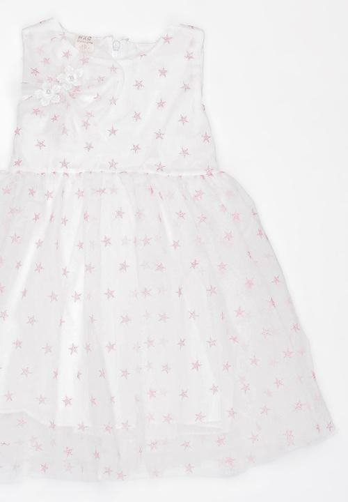 Pop Candy - Star print dress - white 