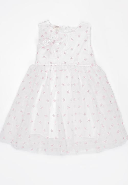 Pop Candy - Star print dress - white 