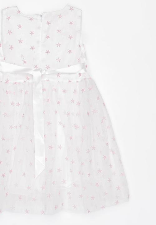 Pop Candy - Star print dress - white 