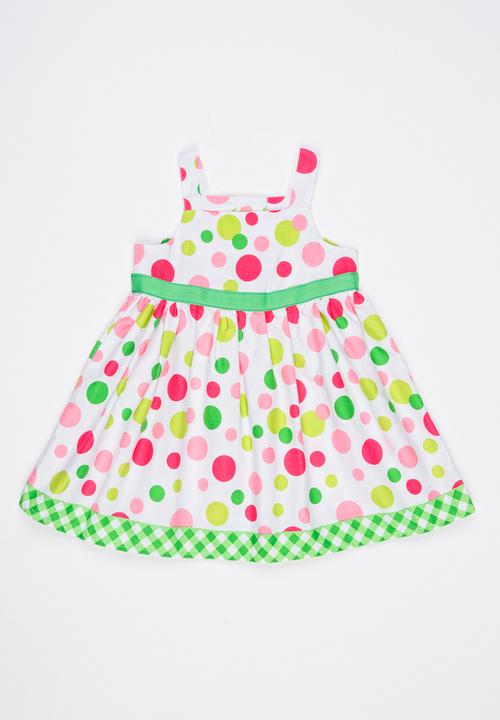 Twin Clothing - Spotted Printed Dress Multi-colour