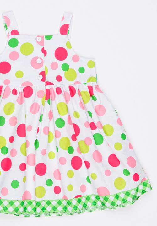 Twin Clothing - Spotted Printed Dress Multi-colour