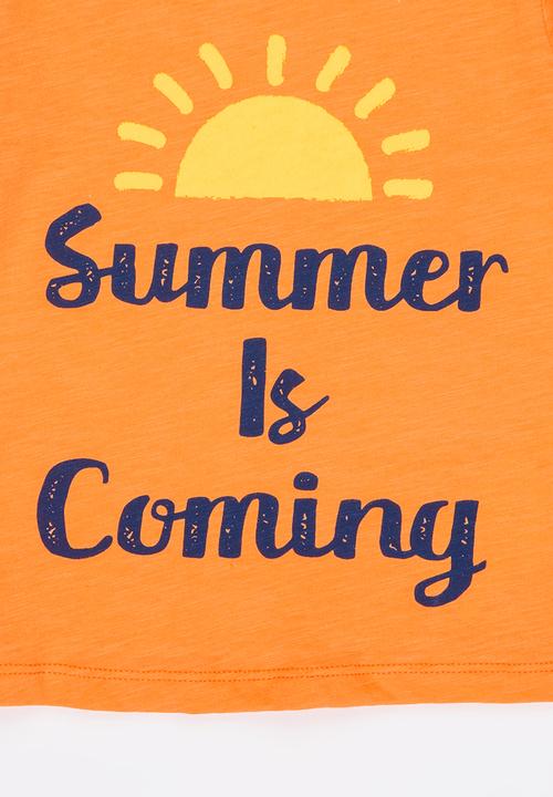 Soobe - Printed Tee Orange