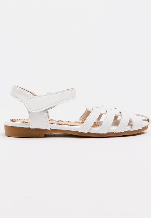 Pop Candy - Cage Sandals White
