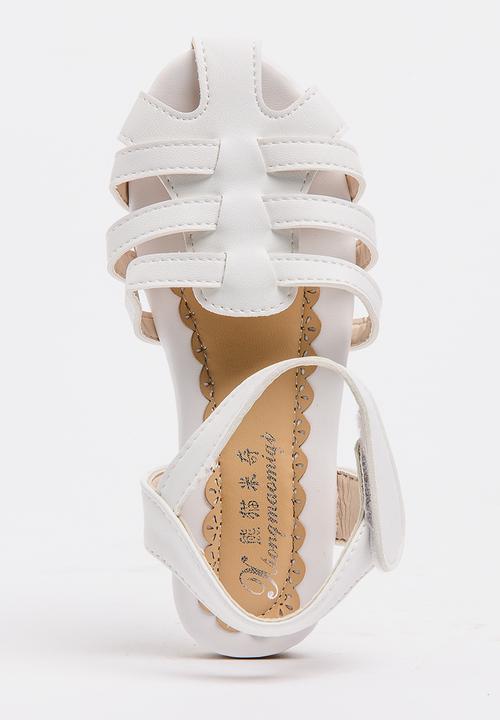 Pop Candy - Cage Sandals White