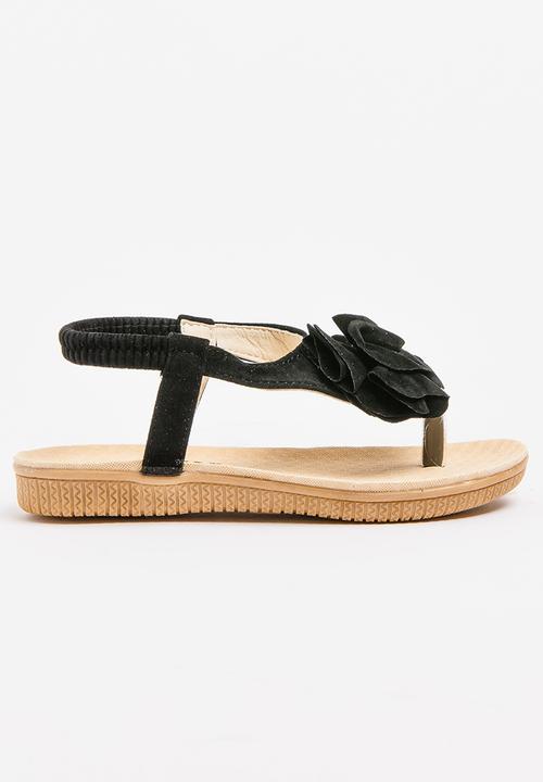 Pop Candy - Flower Sandal Black