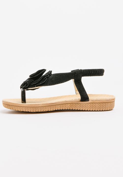 Pop Candy - Flower Sandal Black