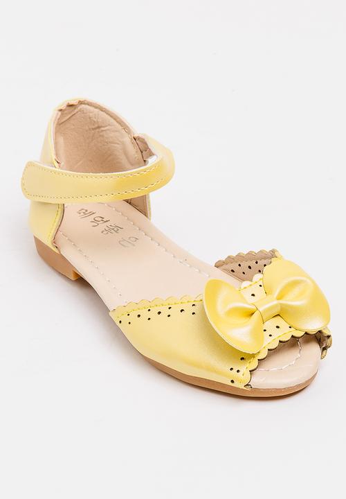 Pop Candy - Cage Sandals Yellow
