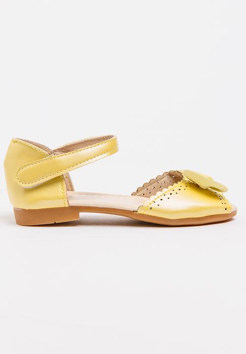 Pop Candy - Cage Sandals Yellow