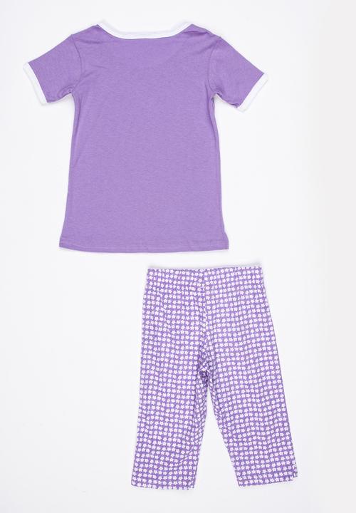 Twin Clothing - Bunny Pj Set Mid Purple