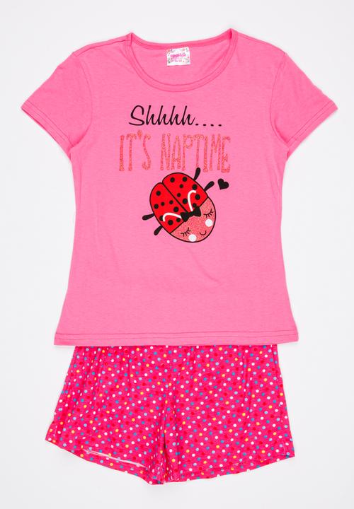 Twin Clothing - Pj Set Dark Pink