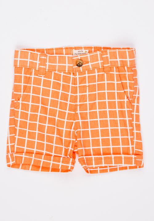 Soobe - Boys Printed Short Orange