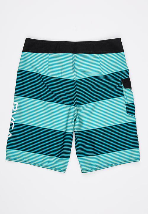 RVCA - Civil Stripe Trunk Boardshorts Blue