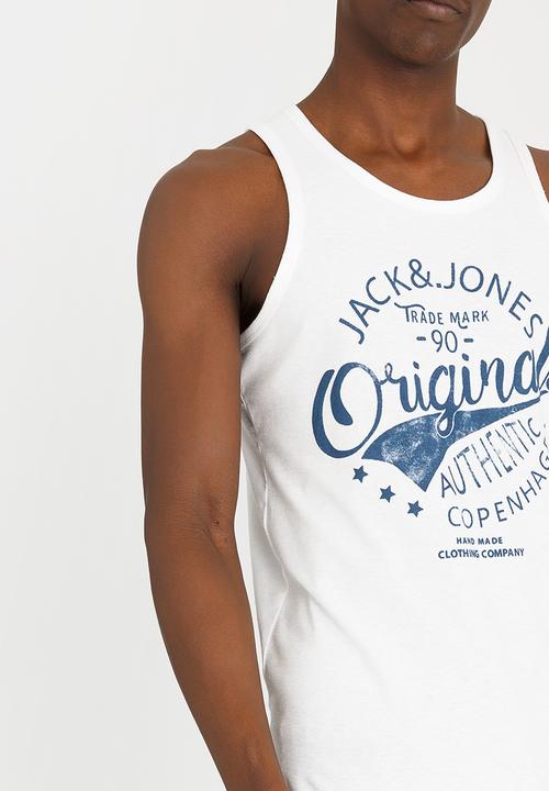 Jack & Jones - Statement Tank Top White