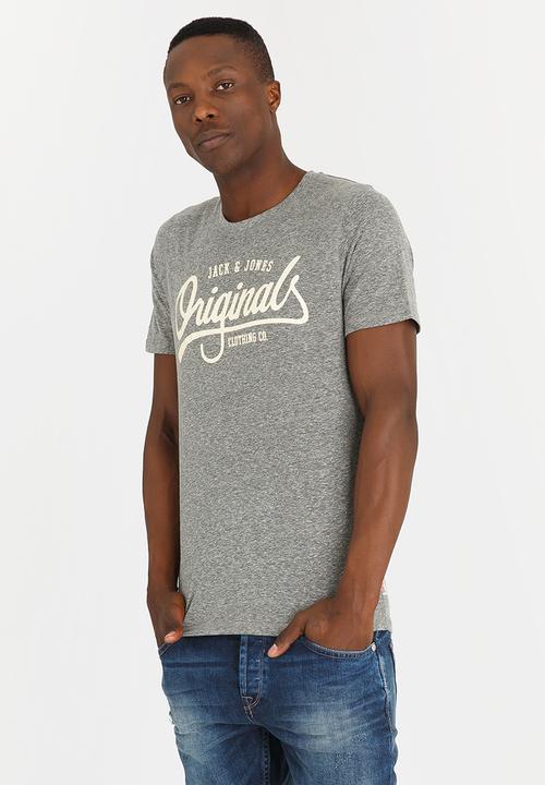 Jack & Jones - Jolla Crew Neck Tee Grey