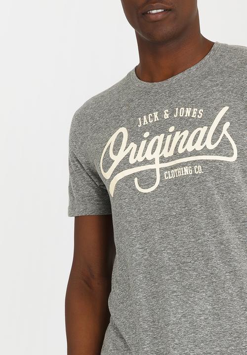 Jack & Jones - Jolla Crew Neck Tee Grey