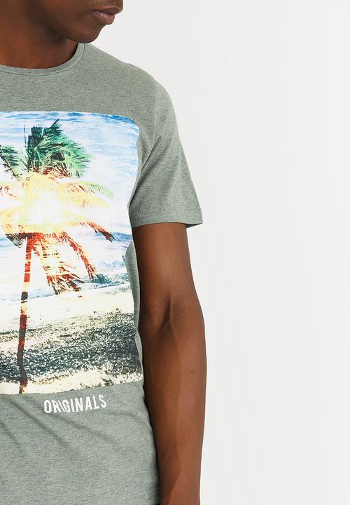 Jack & Jones - Creek Cotton Tee Green
