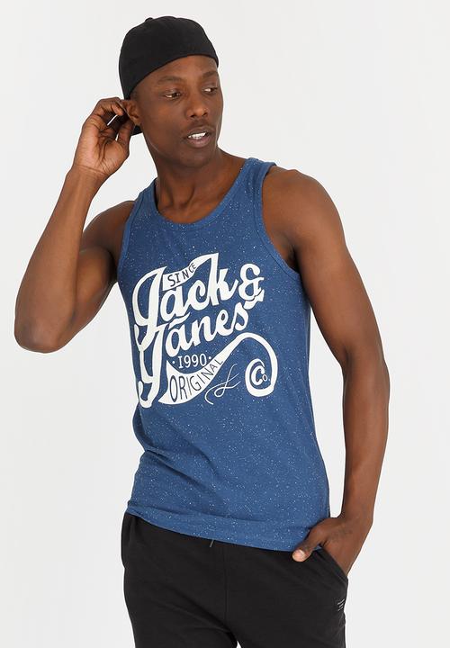 Jack & Jones - Statement Tank Top Blue