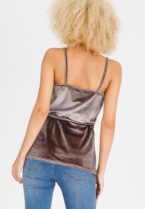 STYLE REPUBLIC - Asymmetrical Cami Grey