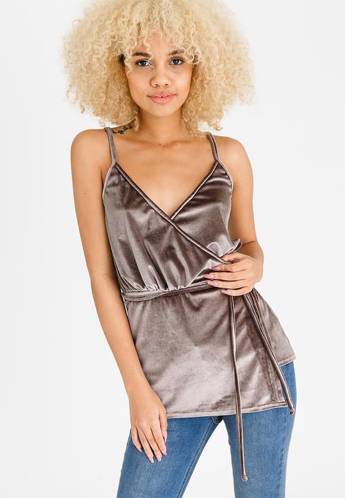 STYLE REPUBLIC - Asymmetrical Cami Grey