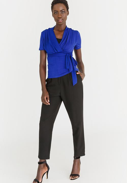 edit - Knit Workwear Top Cobalt