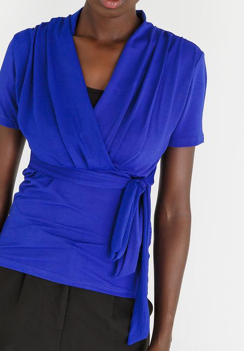 edit - Knit Workwear Top Cobalt
