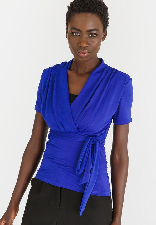 edit - Knit Workwear Top Cobalt