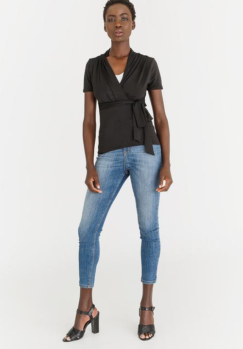 edit - Knit Workwear Top Black