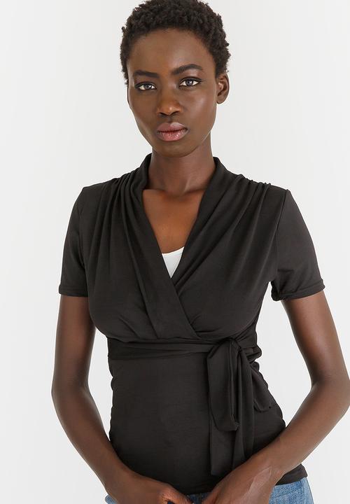 edit - Knit Workwear Top Black