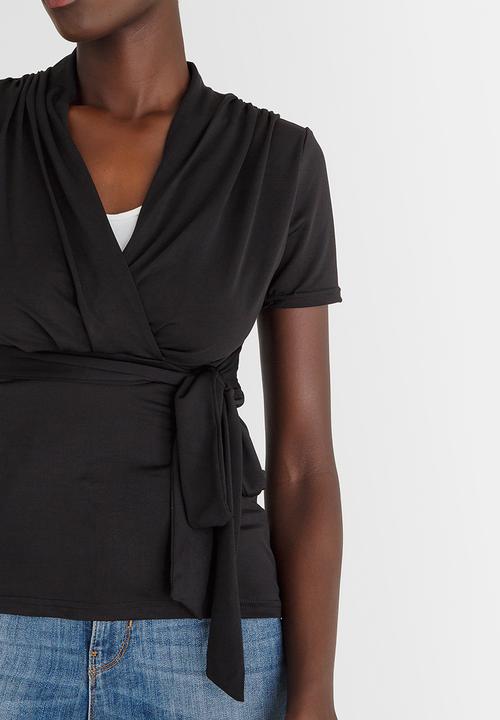 edit - Knit Workwear Top Black