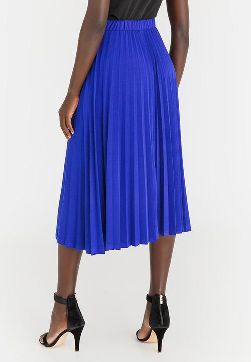 edit - Knit Workwear Skirt Cobalt