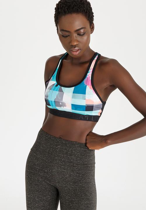 Lithe - Racer Back Crop Top Multi-colour